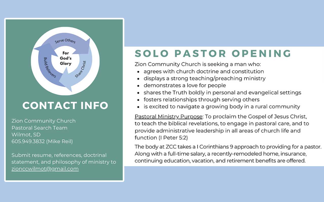 ZCC pastoral search