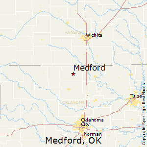 Where is Medford, OK located?